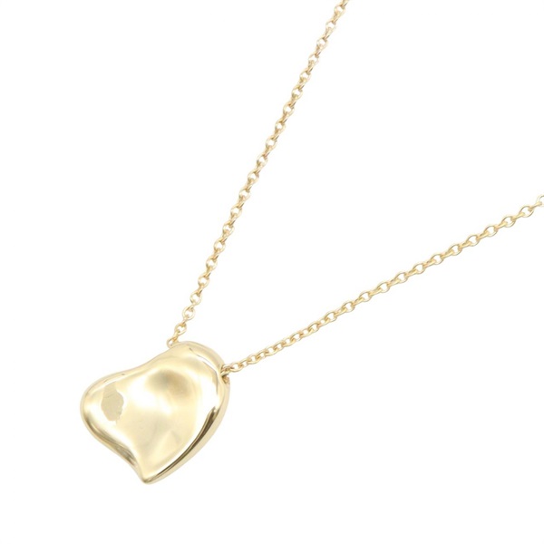 TIFFANY＆CO Full Heart Necklace Pendant 18KYG Yellow Gold Used women