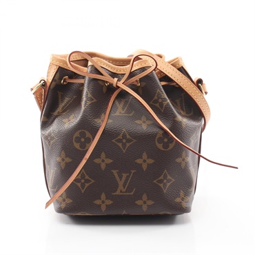 LOUIS VUITTON Nano Noe Shoulder crossbody drawstring Bag M41346 Monogram leather