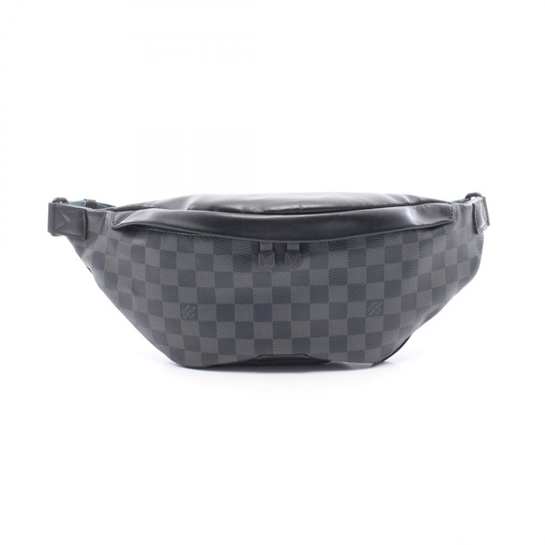 LOUIS VUITTON Discovery bum Waist belt bag N40187 Damier graphite leather Gray