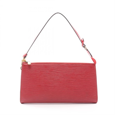 LOUIS VUITTON Pochette Accessoires Handbag M52947 Epi leather Castilian red Used