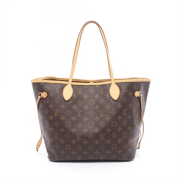 LOUIS VUITTON Neverfull MM Tote shoulder hand Bag M40156 Monogram leather Brown