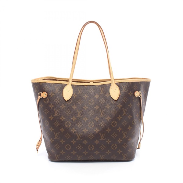LOUIS VUITTON Neverfull MM Tote shoulder hand Bag M40156 Monogram leather Brown