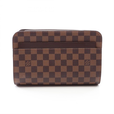 LOUIS VUITTON Saint Louis Business Clutch Bag N51993 Damier Ebene canvas Used LV