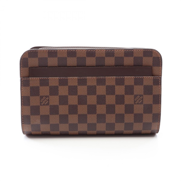 LOUIS VUITTON Saint Louis Business Clutch Bag N51993 Damier Ebene canvas Used LV