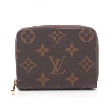 LOUIS VUITTON Zippy coin case purse wallet M60067 Monogram Brown Women