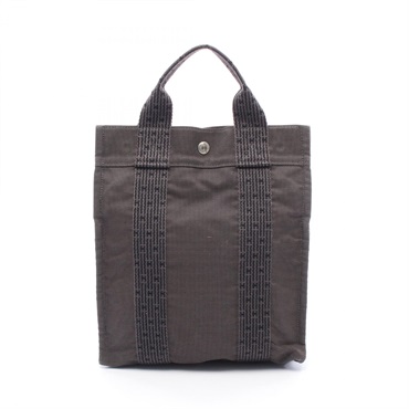 HERMES Herline Ad PM Rucksack Backpack canvas Gray Used Women SHW