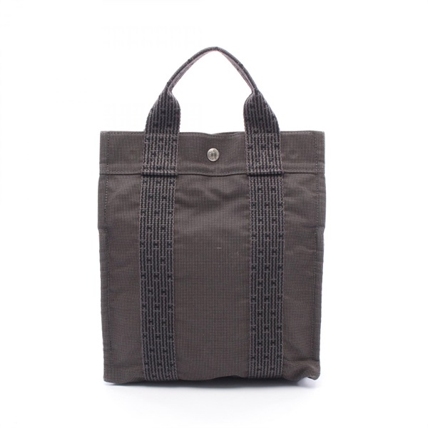 HERMES Herline Ad PM Rucksack Backpack canvas Gray Used Women SHW