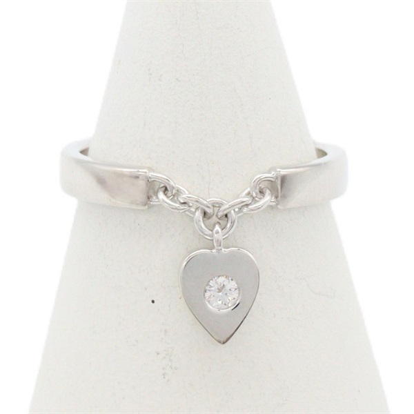 CARTIER Monamour 1P Diamond Ring 18KWG White Gold Used women US size 5.75 #52