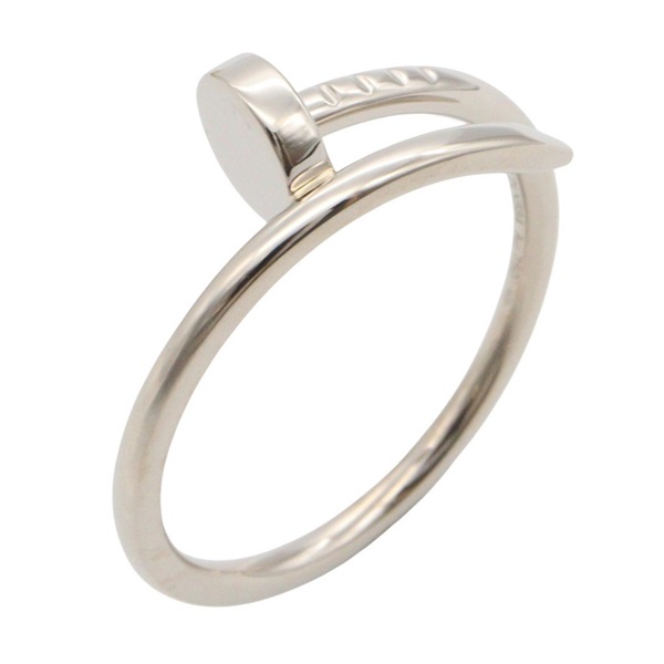 CARTIER Juste un Clou Ring SM 18KWG White Gold Used women US size 7.75 #55