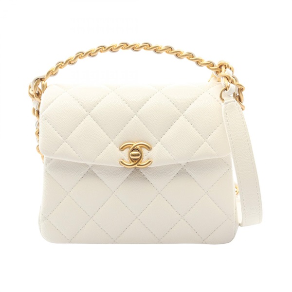 CHANEL Matelasse Top Handle chain shoulder crossbody Handbag AS4472 leather GHW