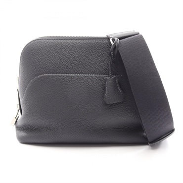 HERMES Bolide Messenger Shoulder Bag Togo leather Navy Blue nuit Used Women K