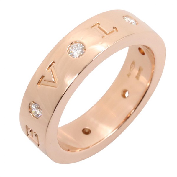BVLGARI Roman Sorbet 7PD Diamond Ring 18KRG Rose Gold Women US size #5.5 #51