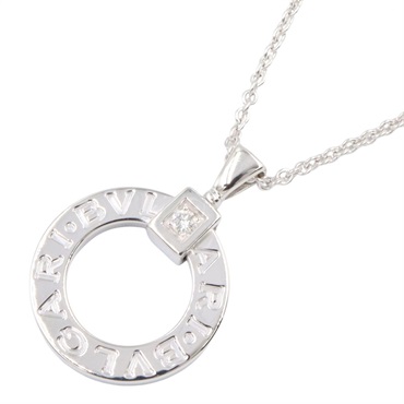 BVLGARI Bvlgari Bvlgari 1PD Diamond Necklace Pendant 18KWG White Gold Used Women