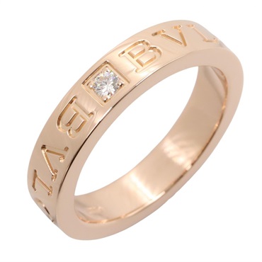 BVLGARI B-zero1 Essential Diamond Ring 18KRG Rose Gold Used Women US size #5.75