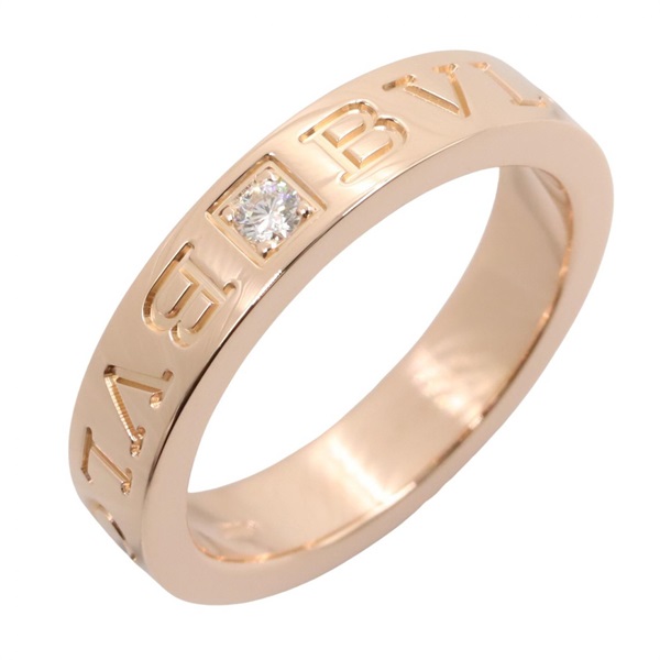 BVLGARI B-zero1 Essential Diamond Ring 18KRG Rose Gold Used Women US size #5.75
