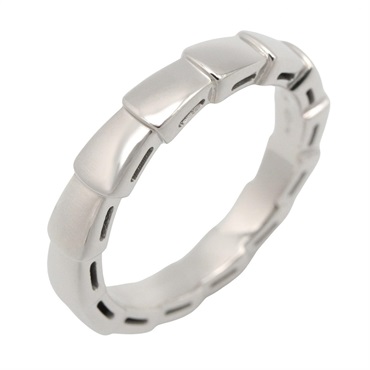 BVLGARI Serpenti Viper Ring 18KWG White Gold Used Women US size #6 #52