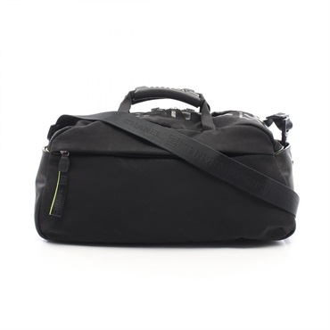 CHANEL Sports Line Shoulder Crossbody Hand bag Nylon Black Used Women