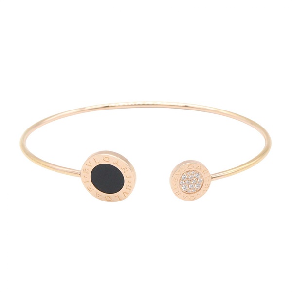 BVLGARI Bvlgari Bvlgari Bracelet Onyx Diamond Bracelet 18KRG Gold Used Women