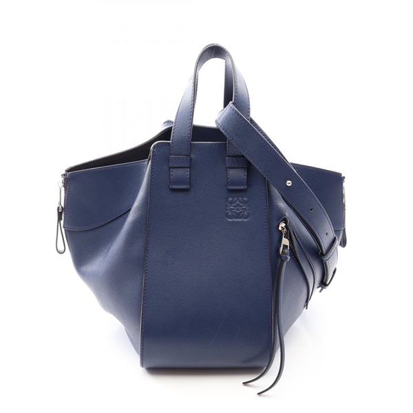 LOEWE HAMMOCK SMALL shoulder Handbag leather Navy Used Women