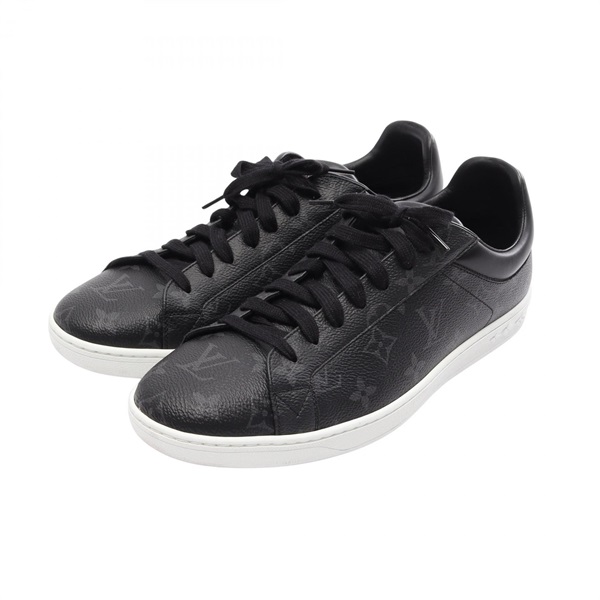 LOUIS VUITTON Luxembourg line sneakers shoes #8.5 MS0220 Monogram eclipse used