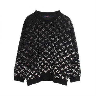 LOUIS VUITTON Monogram gradient sweatshirt #XL RM231Q I06 HOY41W cotton Black