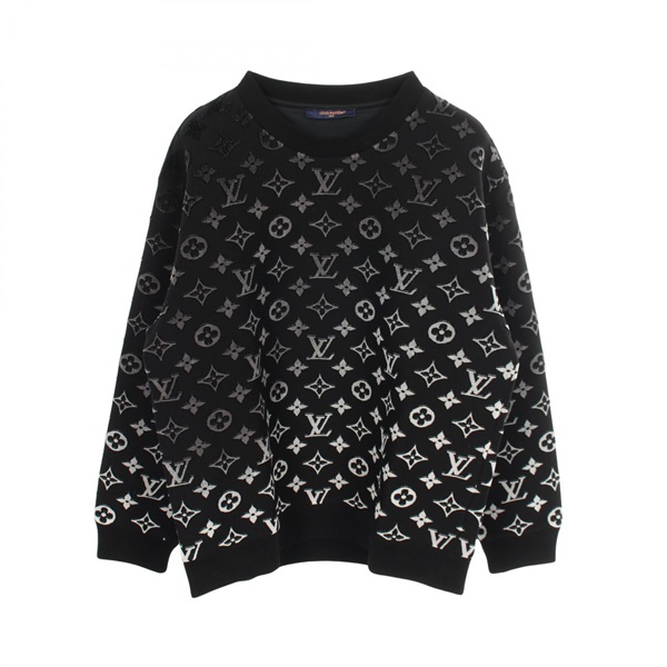 LOUIS VUITTON Monogram gradient sweatshirt #XL RM231Q I06 HOY41W cotton Black