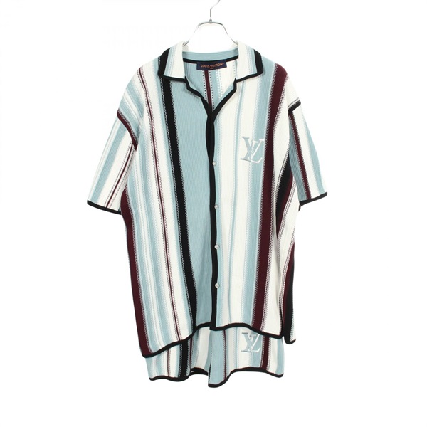 LOUIS VUITTON Logo embroidered striped Knit setup RM252MM USO HTN23W cotton #M/S