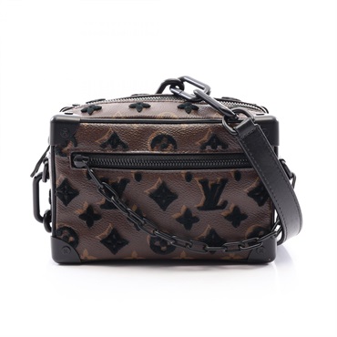 LOUIS VUITTON Mini Soft Trunk Shoulder Bag M68970 Monogram Tuftage Brown Used