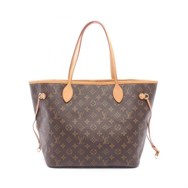 LOUIS VUITTON Neverfull MM Tote shoulder Bag M40156 Monogram leather Brown Used