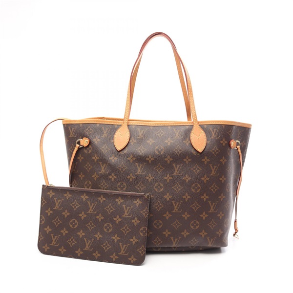LOUIS VUITTON Neverfull MM Tote shoulder hand Bag M40995 Monogram leather Brown