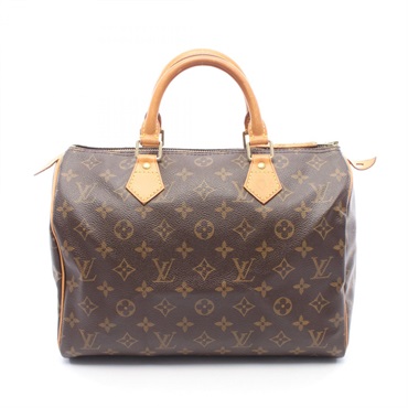 LOUIS VUITTON Speedy 30 Handbag M41526 Monogram canvas leather Brown Used Women