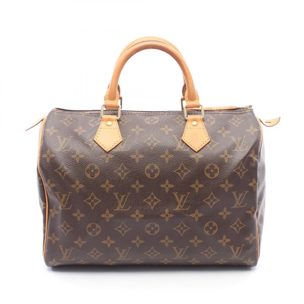 LOUIS VUITTON Speedy 30 Handbag M41526 Monogram canvas leather Brown Used Women