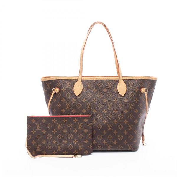 LOUIS VUITTON Neverfull MM Tote shoulder Bag M41177 Monogram leather Cerise LV