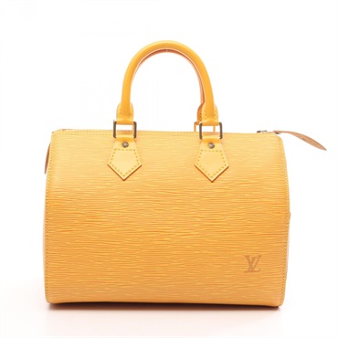 LOUIS VUITTON Speedy 25 Handbag M43019 Epi leather Tassil Yellow Used Women LV