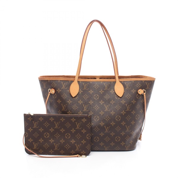 LOUIS VUITTON Neverfull MM Tote shoulder Bag M40995 Monogram leather Brown Used