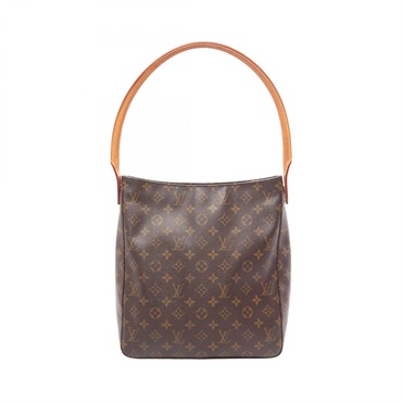 LOUIS VUITTON Looping GM Shoulder hand Bag M51145 Monogram leather Brown Used