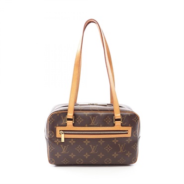 LOUIS VUITTON Cite MM Shoulder hand Bag M51182 Monogram leather Brown Used Women
