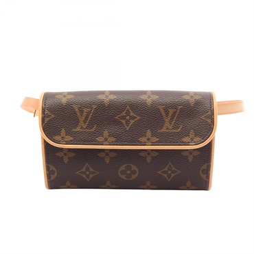 LOUIS VUITTON Pochette Florentine waist bum belt bag M51855 Monogram brown used