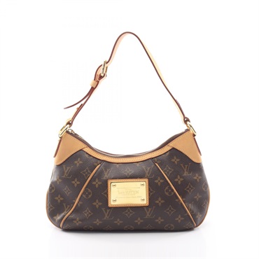 LOUIS VUITTON Thames PM Shoulder hand Bag M56384 Monogram leather Brown Used