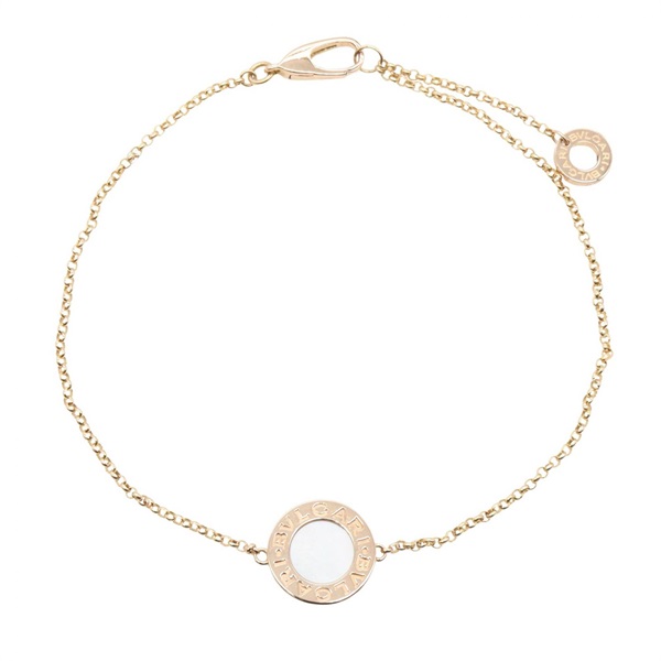 BVLGARI BVLGARI BVLGARI Mother of Pearl Bracelet 18KRG Pink Rose Gold Used Women