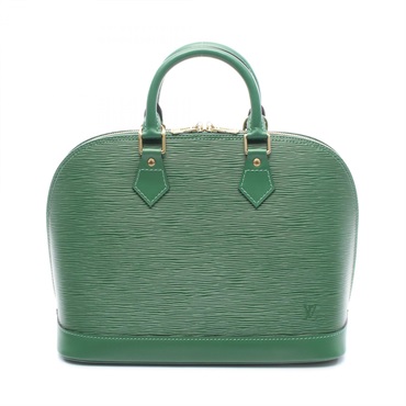 LOUIS VUITTON Alma Handbag M52144 Epi leather Borneo Green Used Women LV