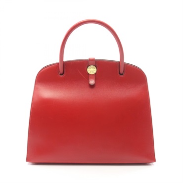 HERMES Darvi MM Handbag Box calf leather Rouge vif Used Women A GHW