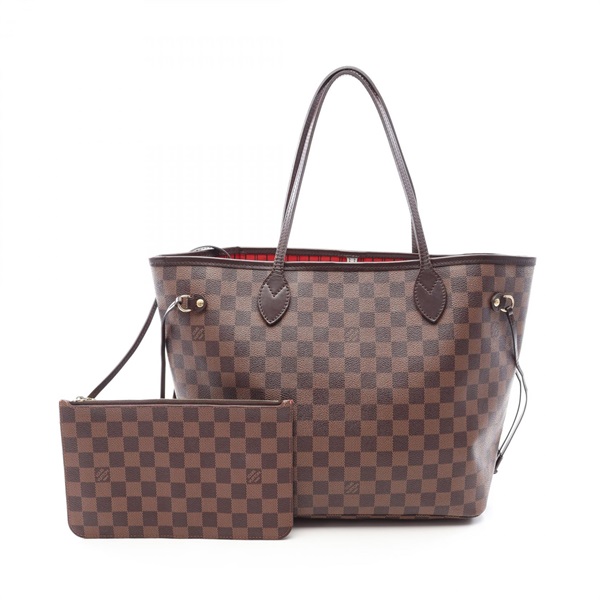 LOUIS VUITTON Neverfull MM Tote shoulder hand Bag N41358 Damier leather Ebene