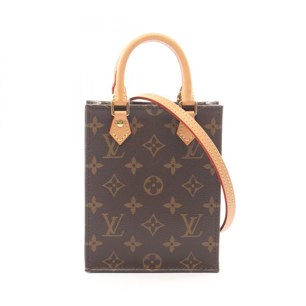 LOUIS VUITTON Petit Sac Plat Shoulder Crossbody Handbag M69442 Monogram canvas