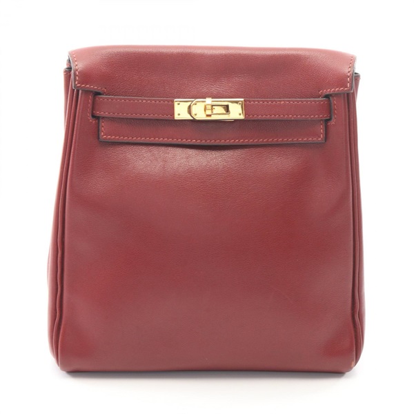 HERMES Kelly Ado PM Backpack Rucksack Gulliver leather Bordeaux GHW Used Women Z