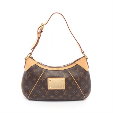 LOUIS VUITTON Thames PM Shoulder Handbag M56384 Monogram canvas leather Used LV