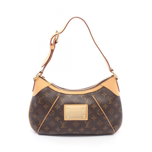 LOUIS VUITTON Thames PM Shoulder Handbag M56384 Monogram canvas leather Used LV