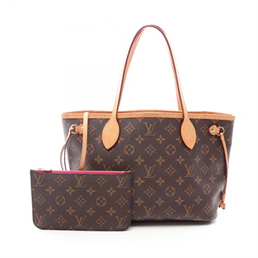 LOUIS VUITTON Neverfull PM Tote Handbag M41245 Monogram canvas Pivoine Used LV
