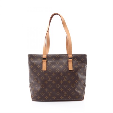LOUIS VUITTON Cabas Piano Shoulder Bag M51148 Monogram canvas leather Brown Used