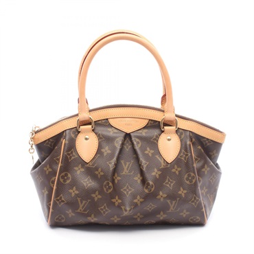 LOUIS VUITTON Tivoli PM Handbag M40143 Monogram leather Brown Used Women